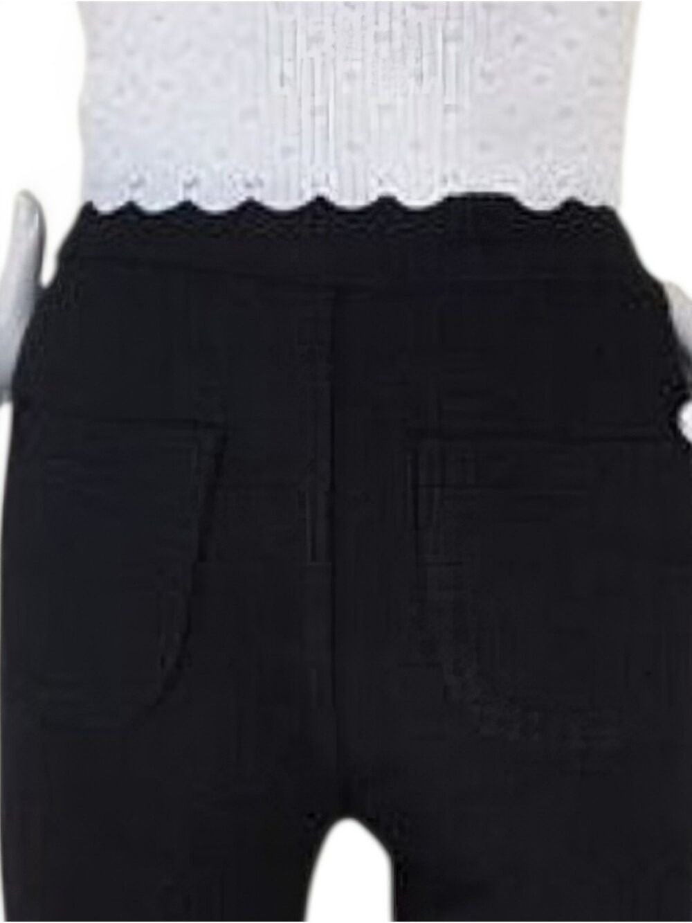 Black Flare Bell Bottom Pants Small JC & JQ NWT Y2K Back to School - Picture 5 of 12
